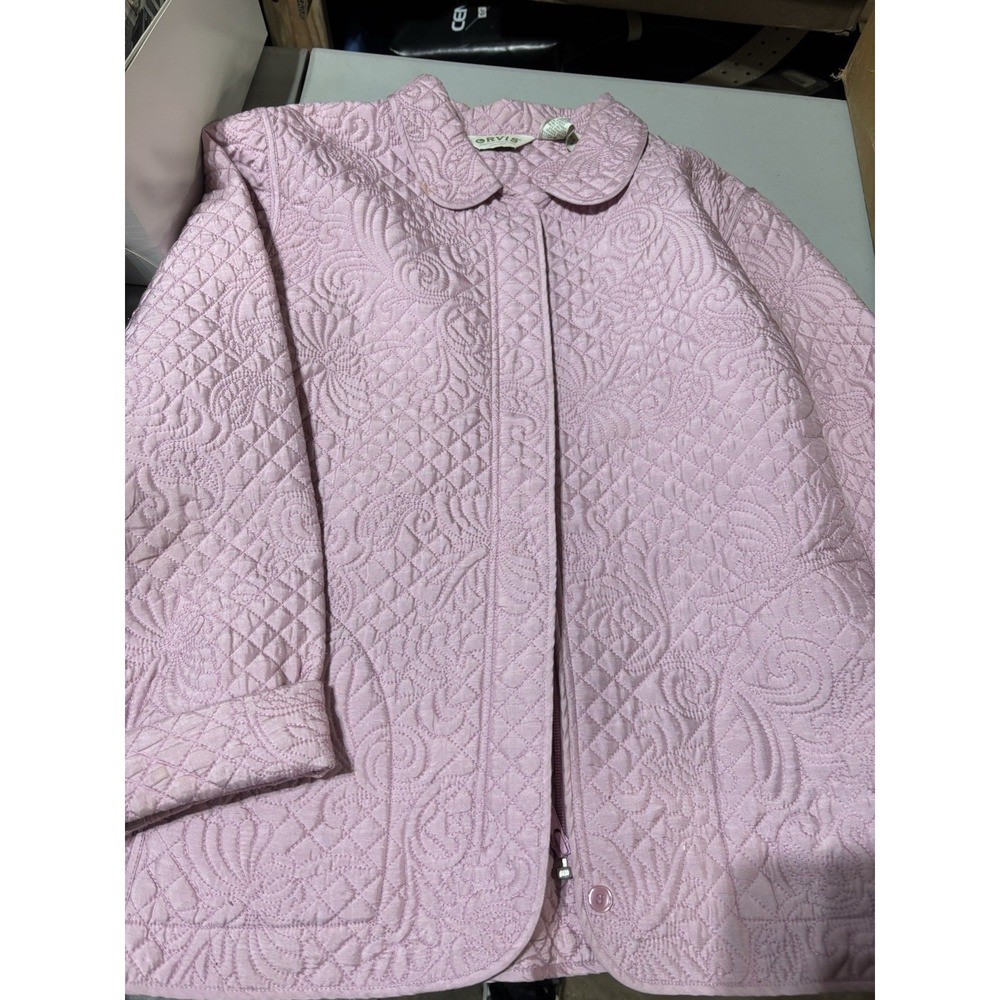 ORVIS‎ Quilted Jacket Coat Womens Size XLW Button Barn Field Jacket